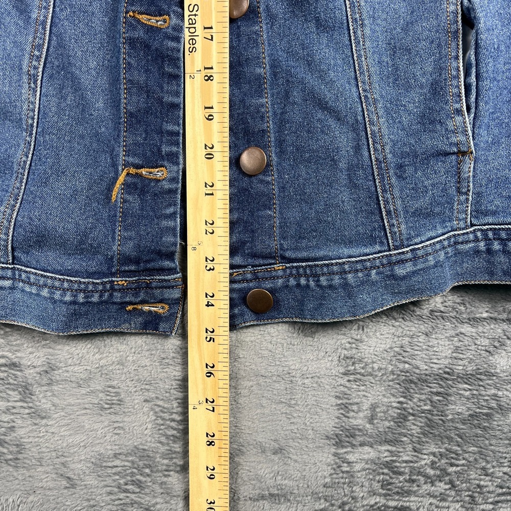 Cato C By Cato Est. 1946 Denim Trucker Jacket Womens 18/20W Blue Button Front - Picture 8 of 10